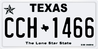 TX license plate CCH1466