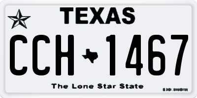 TX license plate CCH1467