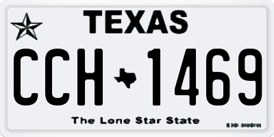 TX license plate CCH1469