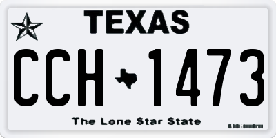 TX license plate CCH1473