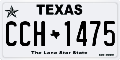 TX license plate CCH1475