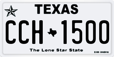 TX license plate CCH1500