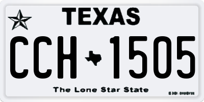 TX license plate CCH1505