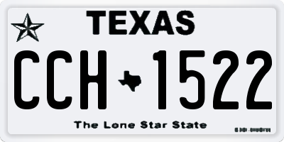 TX license plate CCH1522