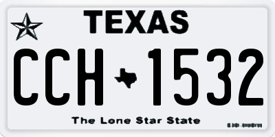 TX license plate CCH1532