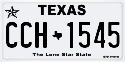 TX license plate CCH1545