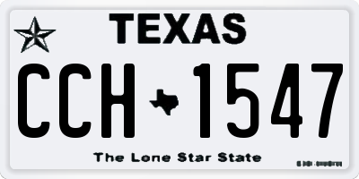 TX license plate CCH1547