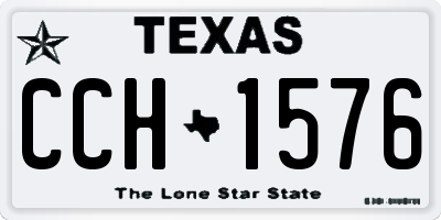TX license plate CCH1576