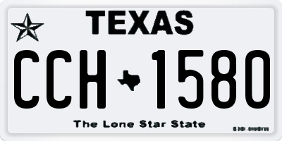 TX license plate CCH1580