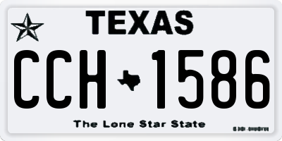 TX license plate CCH1586