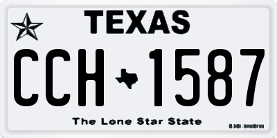 TX license plate CCH1587
