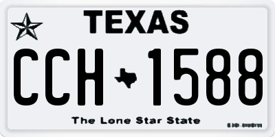 TX license plate CCH1588
