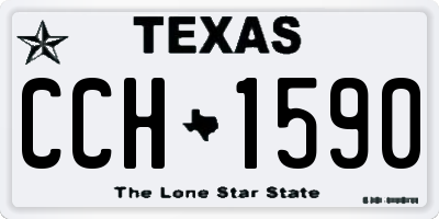 TX license plate CCH1590