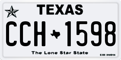 TX license plate CCH1598