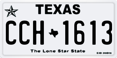 TX license plate CCH1613