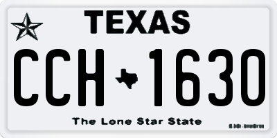 TX license plate CCH1630