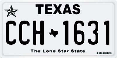 TX license plate CCH1631