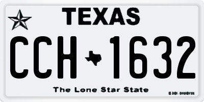 TX license plate CCH1632