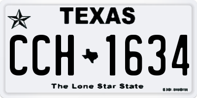 TX license plate CCH1634