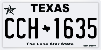 TX license plate CCH1635