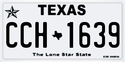 TX license plate CCH1639
