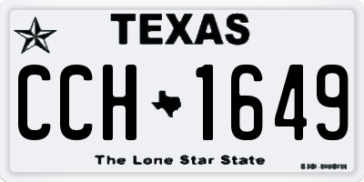 TX license plate CCH1649