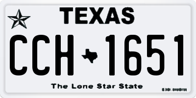 TX license plate CCH1651