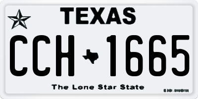 TX license plate CCH1665