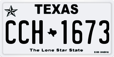 TX license plate CCH1673