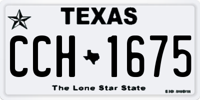 TX license plate CCH1675