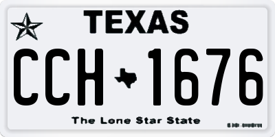 TX license plate CCH1676