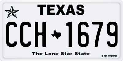 TX license plate CCH1679