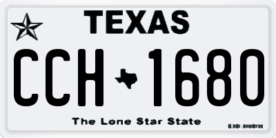 TX license plate CCH1680