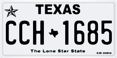 TX license plate CCH1685