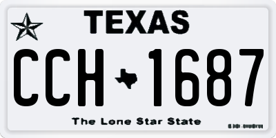 TX license plate CCH1687