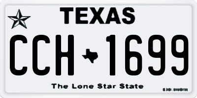 TX license plate CCH1699