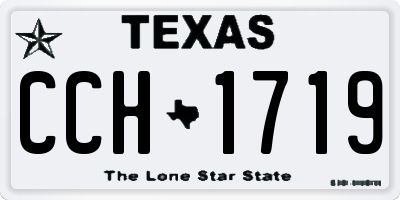 TX license plate CCH1719