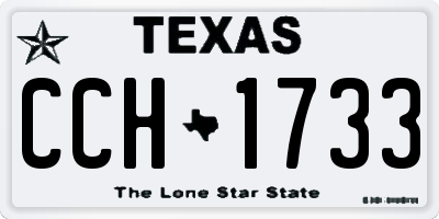 TX license plate CCH1733