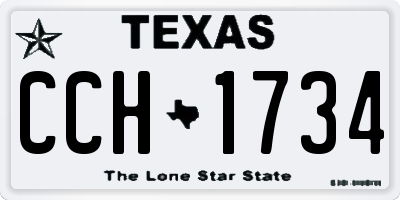 TX license plate CCH1734