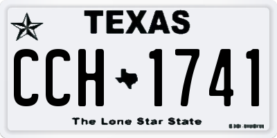 TX license plate CCH1741