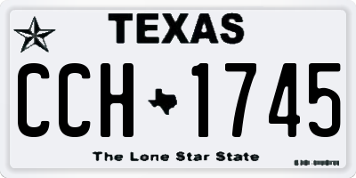 TX license plate CCH1745