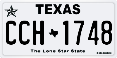 TX license plate CCH1748