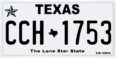 TX license plate CCH1753