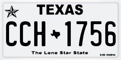 TX license plate CCH1756