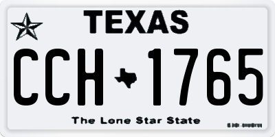 TX license plate CCH1765