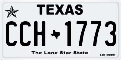 TX license plate CCH1773
