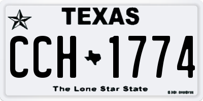 TX license plate CCH1774