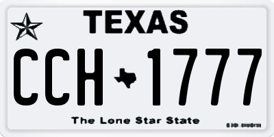 TX license plate CCH1777