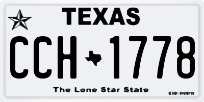 TX license plate CCH1778