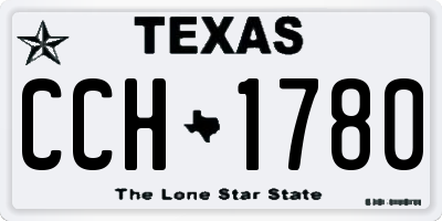 TX license plate CCH1780